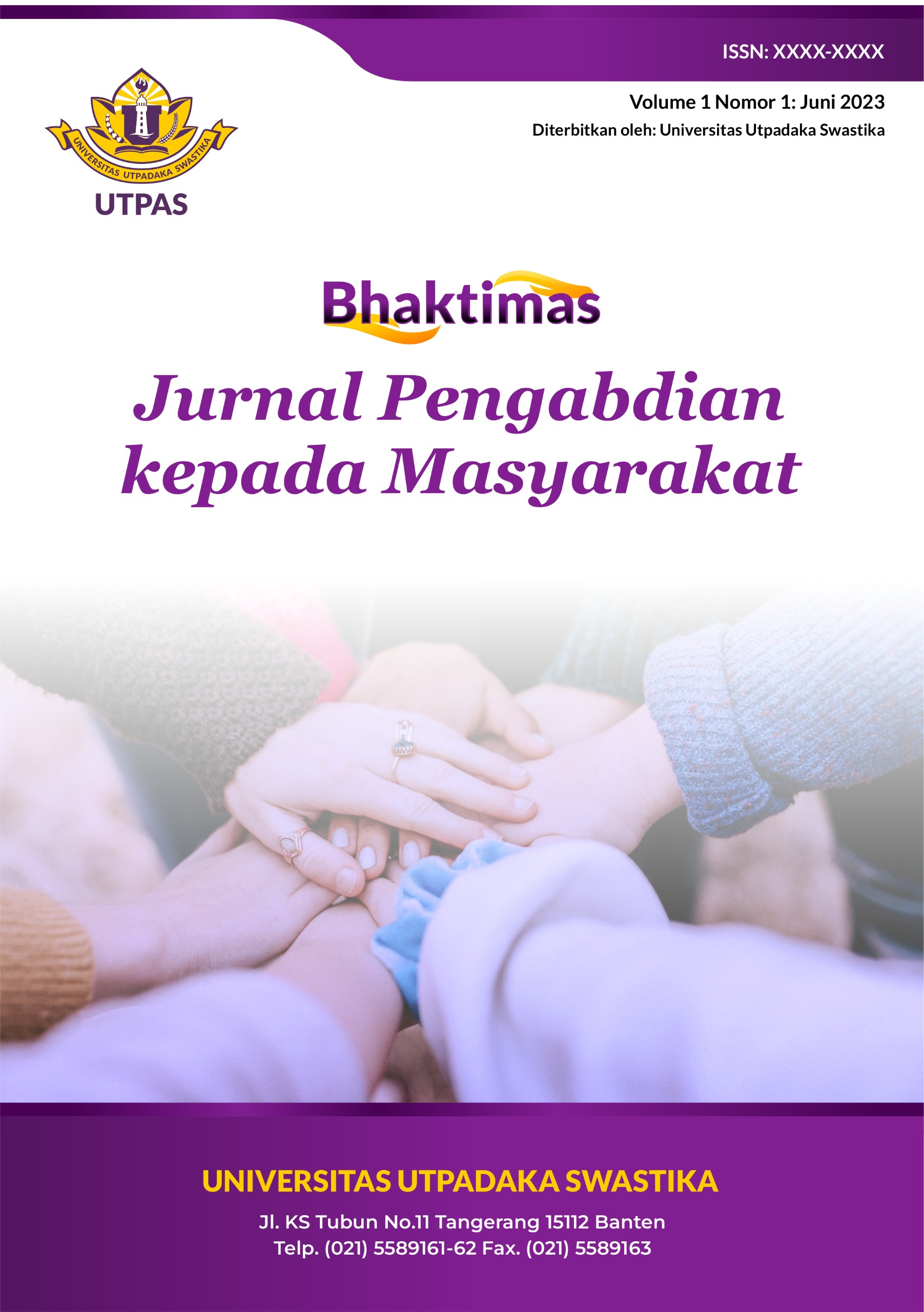 Jurnal Pengabdian kepada Masyarakat (Bhaktimas) diterbitkan oleh Universitas Utpadaka Swastika adalah peer-reviewed journal yang memuat artikel-artikel ilmiah dari berbagai disiplin ilmu yang diadopsi dari berbagai aktivitas pengabdian kepada masyarakat dan penelitian terapan lainnya. Artike-artikel yang dipublikasikan di Bhaktimas meliputi hasil-hasil penelitian ilmiah asli, artikel ulasan ilmiah yang bersifat baru, komentar atau kritik terhadap tulisan yang dimuat di Bhaktimas maupun dalam terbitan berkala lainnya. Bhaktimas menerima manuskrip atau naskah artikel dalam bidang riset terapan dan hilirisasi hasil penelitian ilmiah kuantitatif maupun kualitatif berbasis komunitas kedalam format pengabdian masyarakat yang mencakup bidang keilmuan yang relevan.